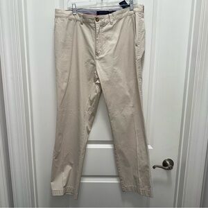 Tommy Hilfiger Men's Slim Fit Beige 100% Cotton Pants